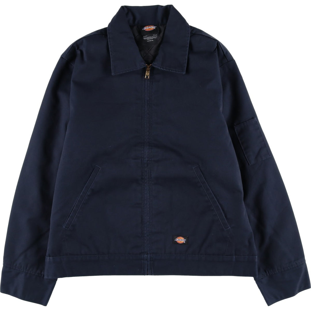 Dickies padded work jacket, men's size L polyester black type Vintage Second Hand