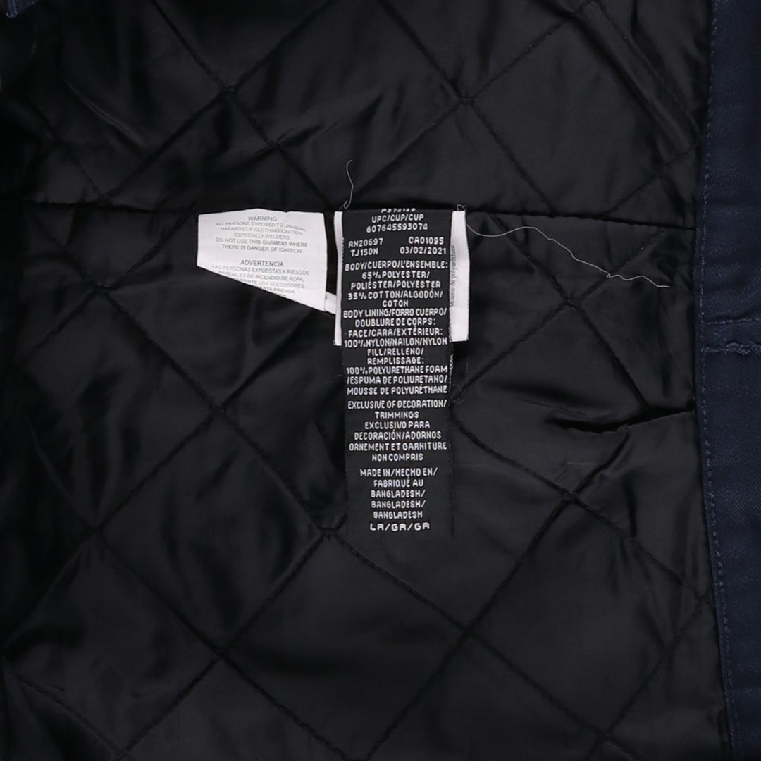Dickies padded work jacket, men's size L polyester black type Vintage Second Hand