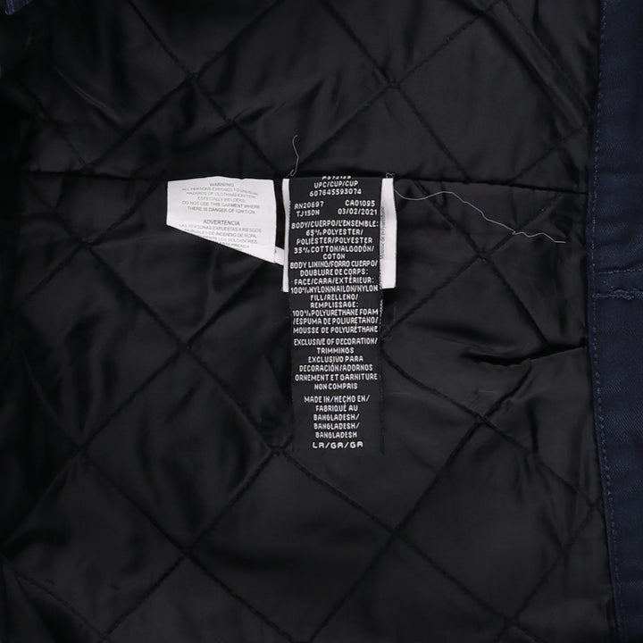 Dickies padded work jacket, men's size L polyester black type Vintage Second Hand