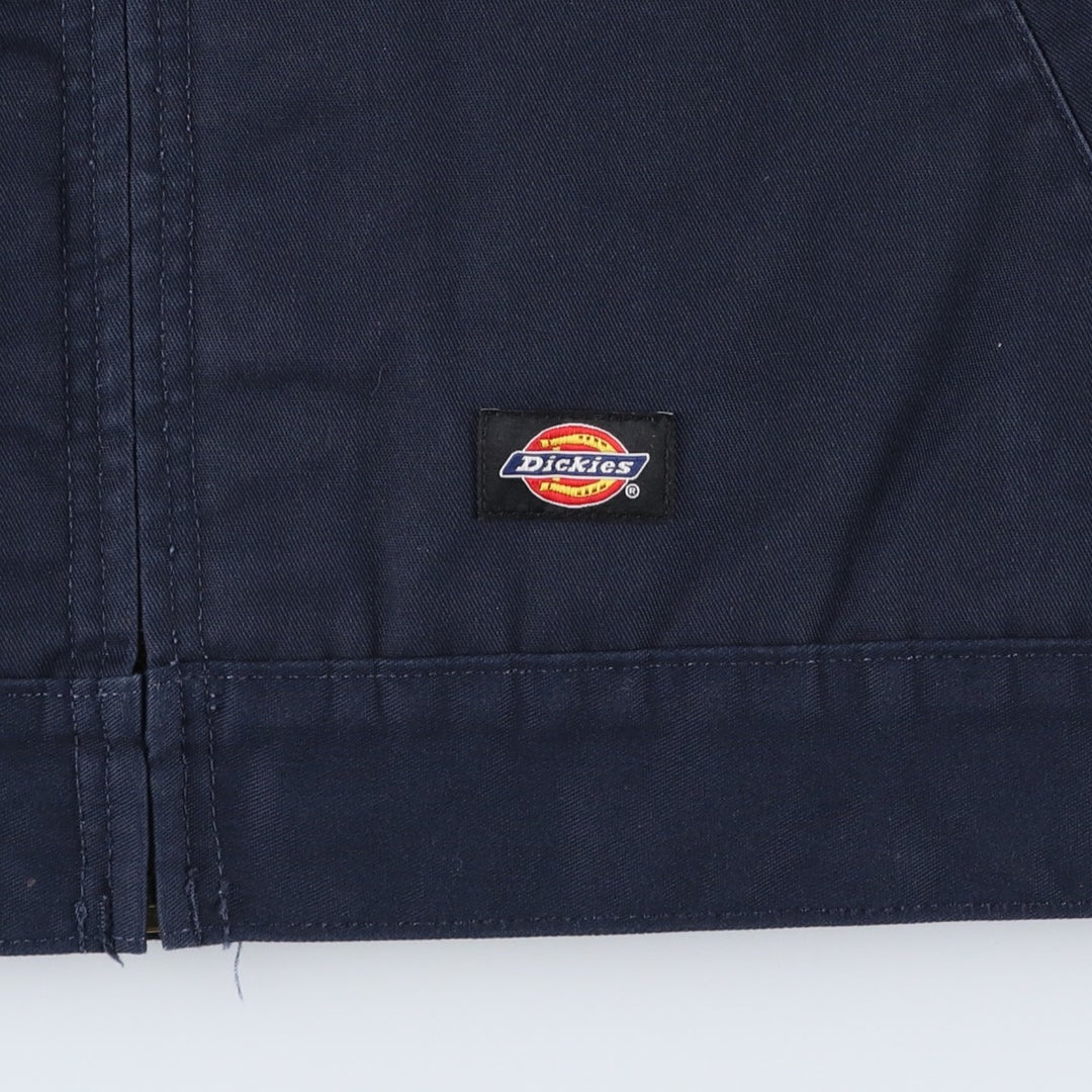 Dickies padded work jacket, men's size L polyester black type Vintage Second Hand