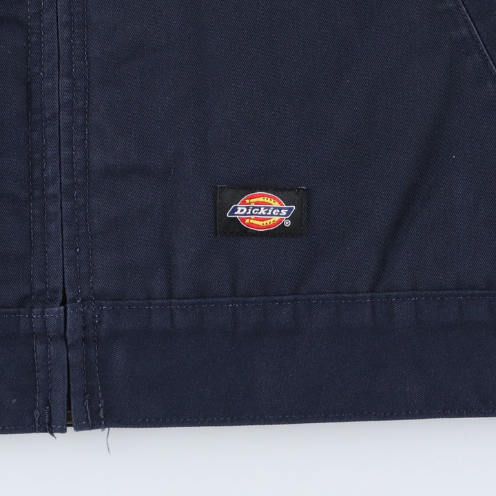 Dickies padded work jacket, men's size L polyester black type Vintage Second Hand