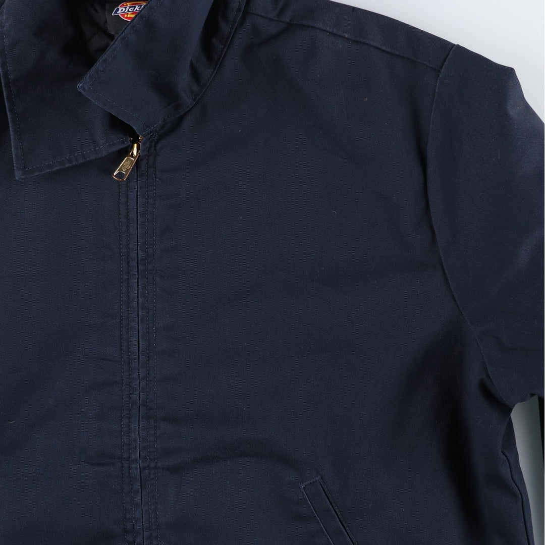 Dickies padded work jacket, men's size L polyester black type Vintage Second Hand