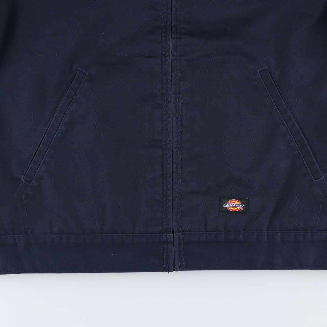 Dickies padded work jacket, men's size L polyester black type Vintage Second Hand