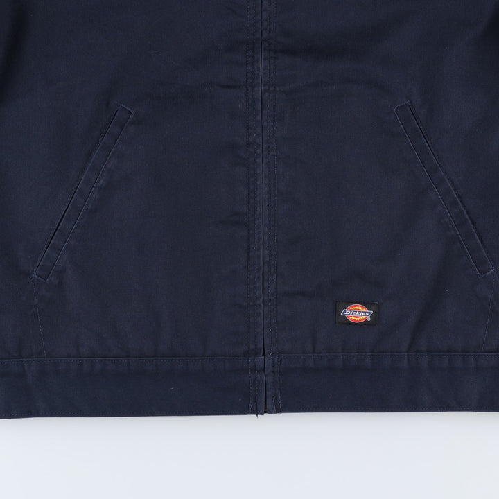 Dickies padded work jacket, men's size L polyester black type Vintage Second Hand