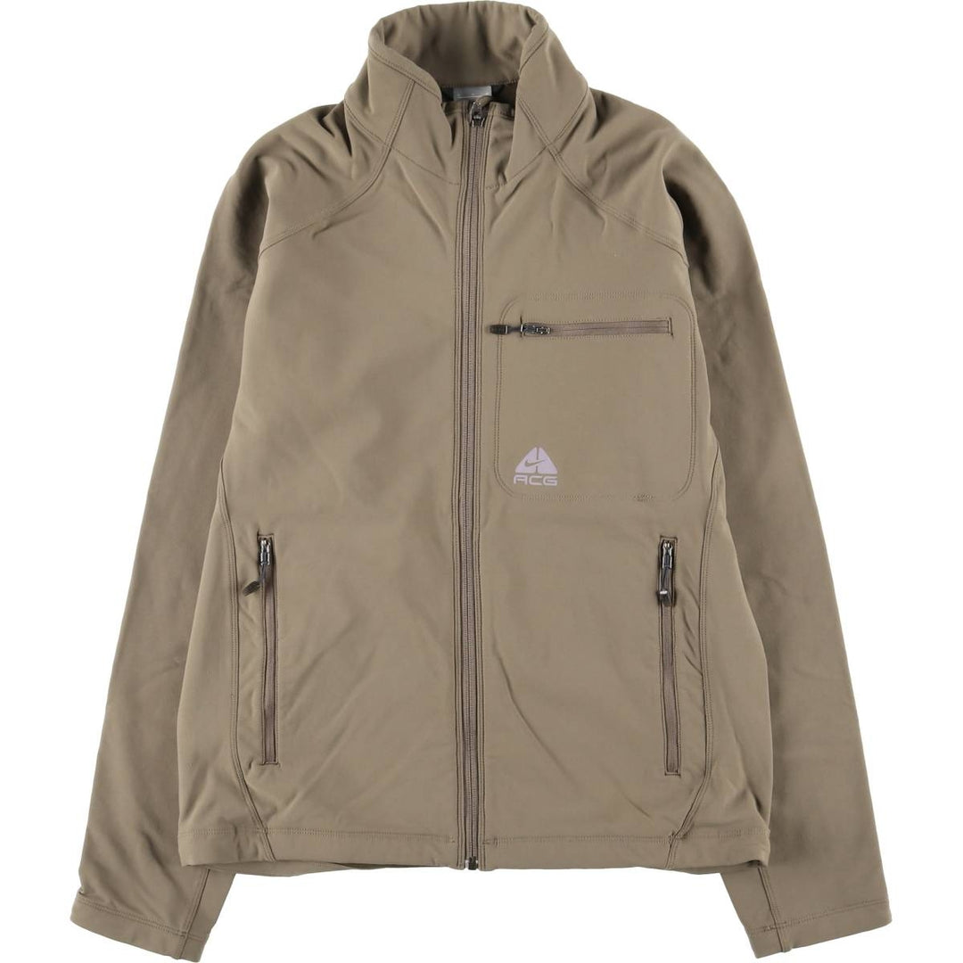 Nike ACG Softshell Jacket, Men's Size M Nylon Beige type Vintage Second Hand
