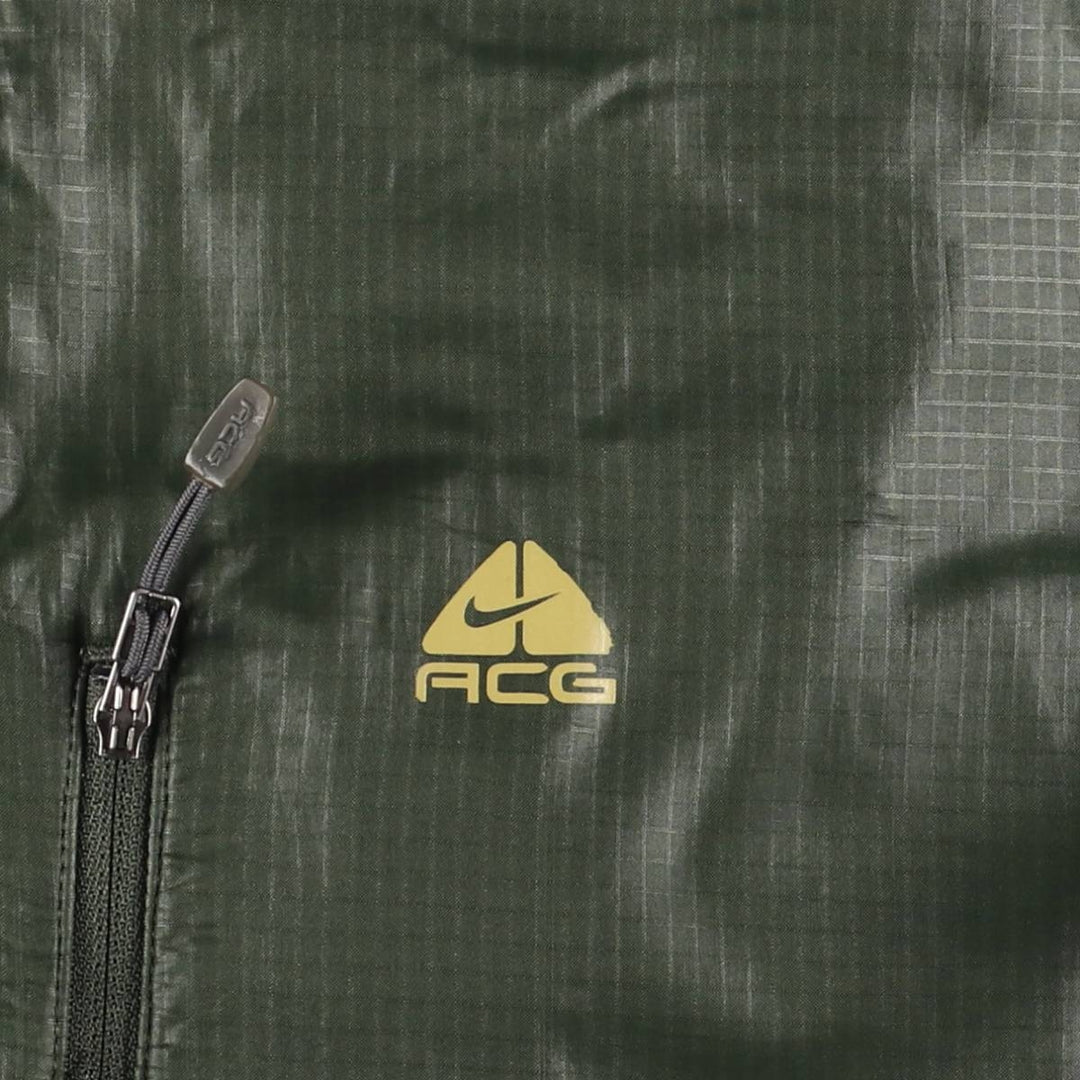 Nike ACG Nylon Jacket, Men's XL polyester dark green Vintage Second Hand