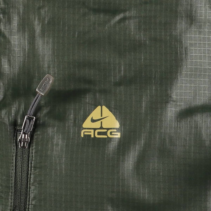 Nike ACG Nylon Jacket, Men's XL polyester dark green Vintage Second Hand