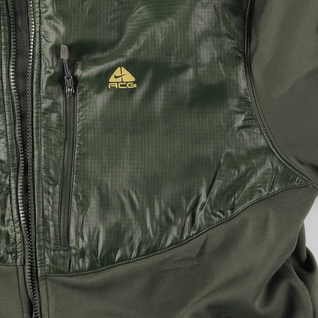 Nike ACG Nylon Jacket, Men's XL polyester dark green Vintage Second Hand