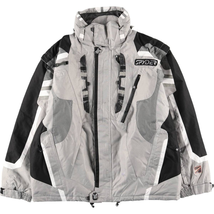 SPYDER padded puffer jacket, men's size L polyester gray type Vintage Second Hand