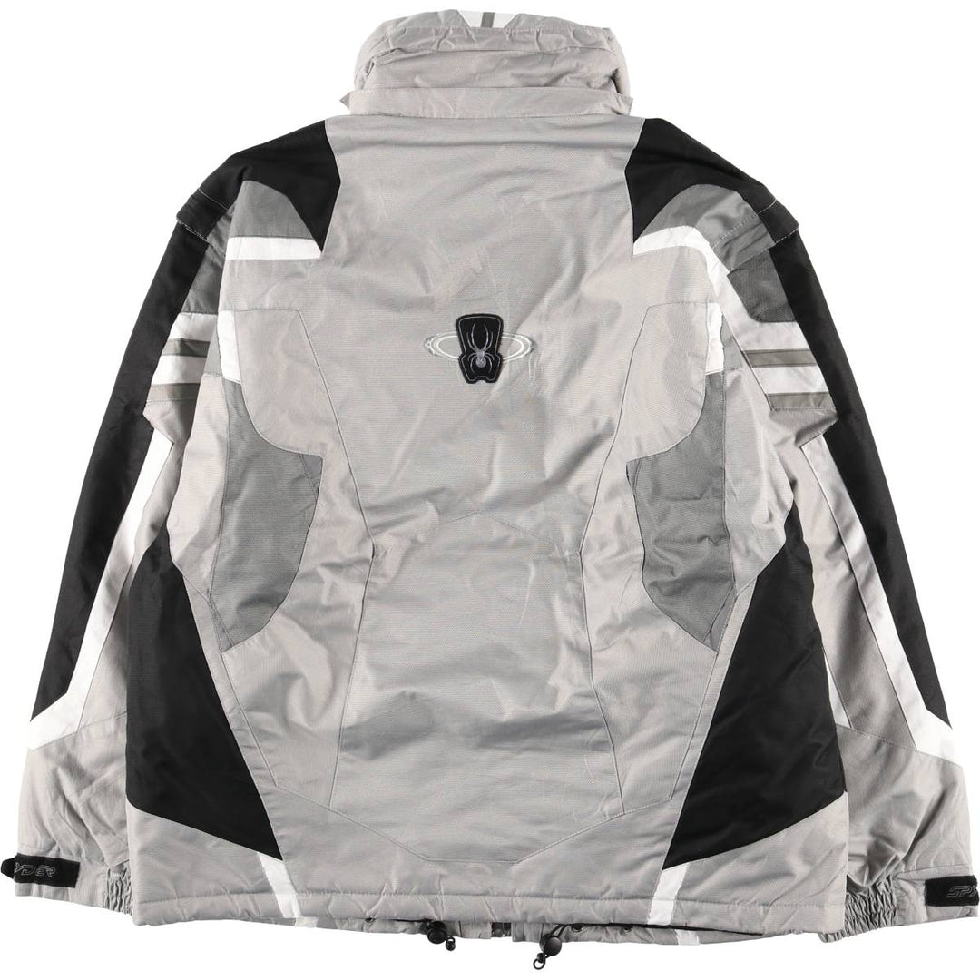 SPYDER padded puffer jacket, men's size L polyester gray type Vintage Second Hand