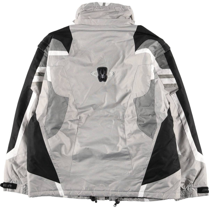 SPYDER padded puffer jacket, men's size L polyester gray type Vintage Second Hand