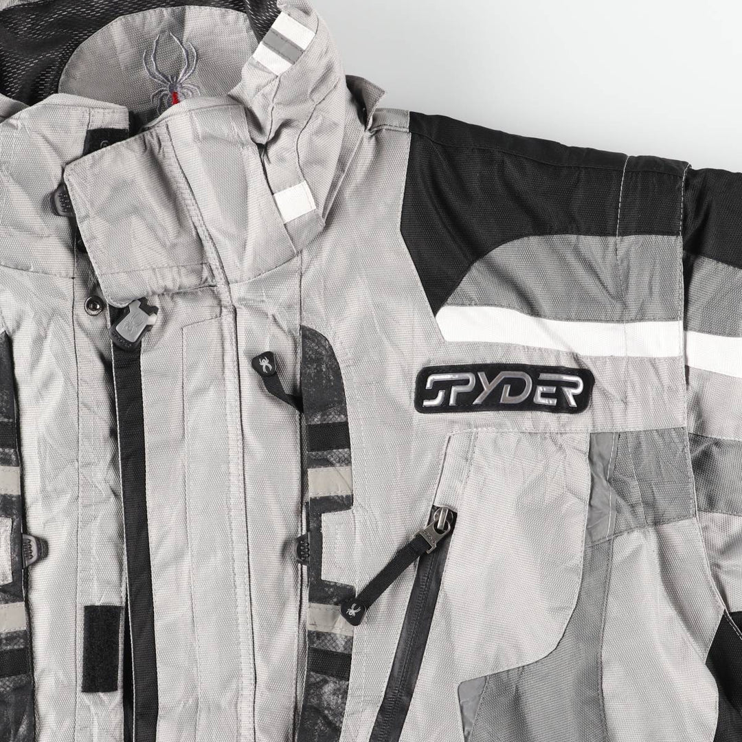 SPYDER padded puffer jacket, men's size L polyester gray type Vintage Second Hand