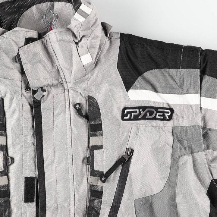 SPYDER padded puffer jacket, men's size L polyester gray type Vintage Second Hand