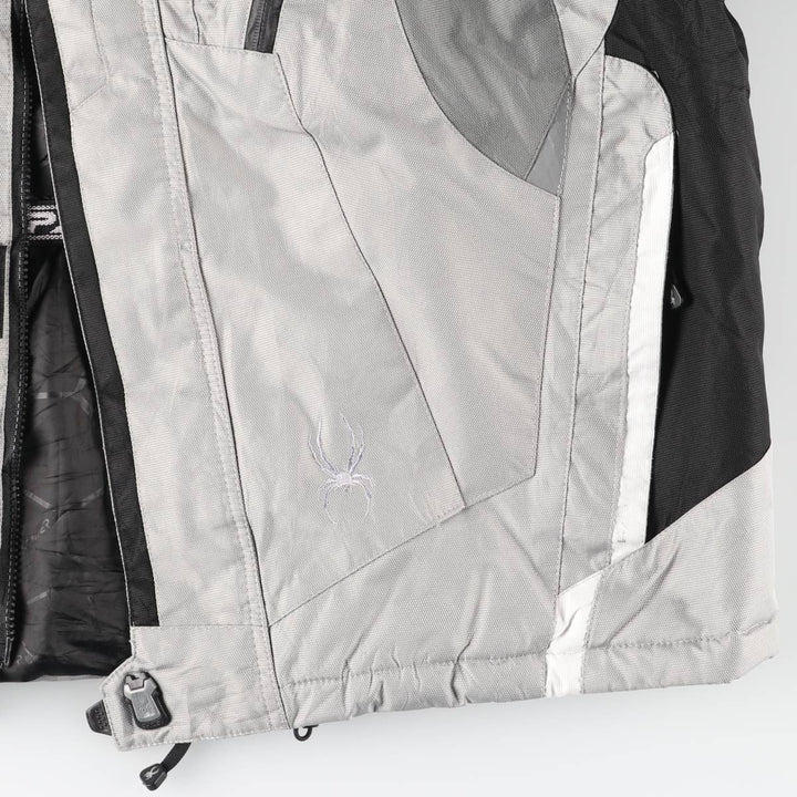 SPYDER padded puffer jacket, men's size L polyester gray type Vintage Second Hand
