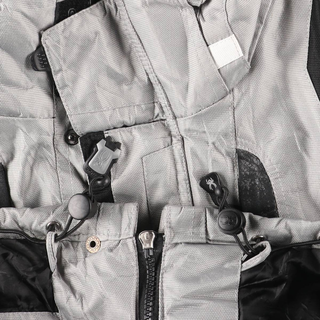 SPYDER padded puffer jacket, men's size L polyester gray type Vintage Second Hand