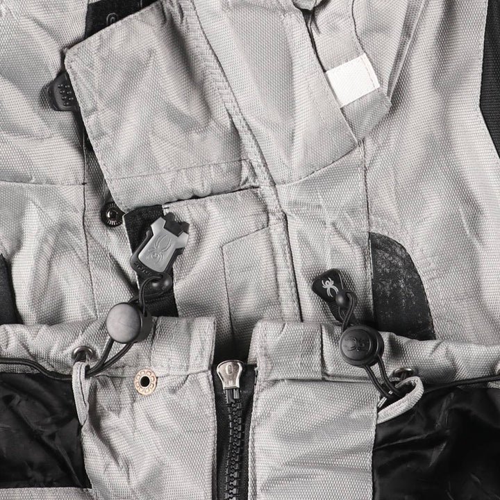 SPYDER padded puffer jacket, men's size L polyester gray type Vintage Second Hand