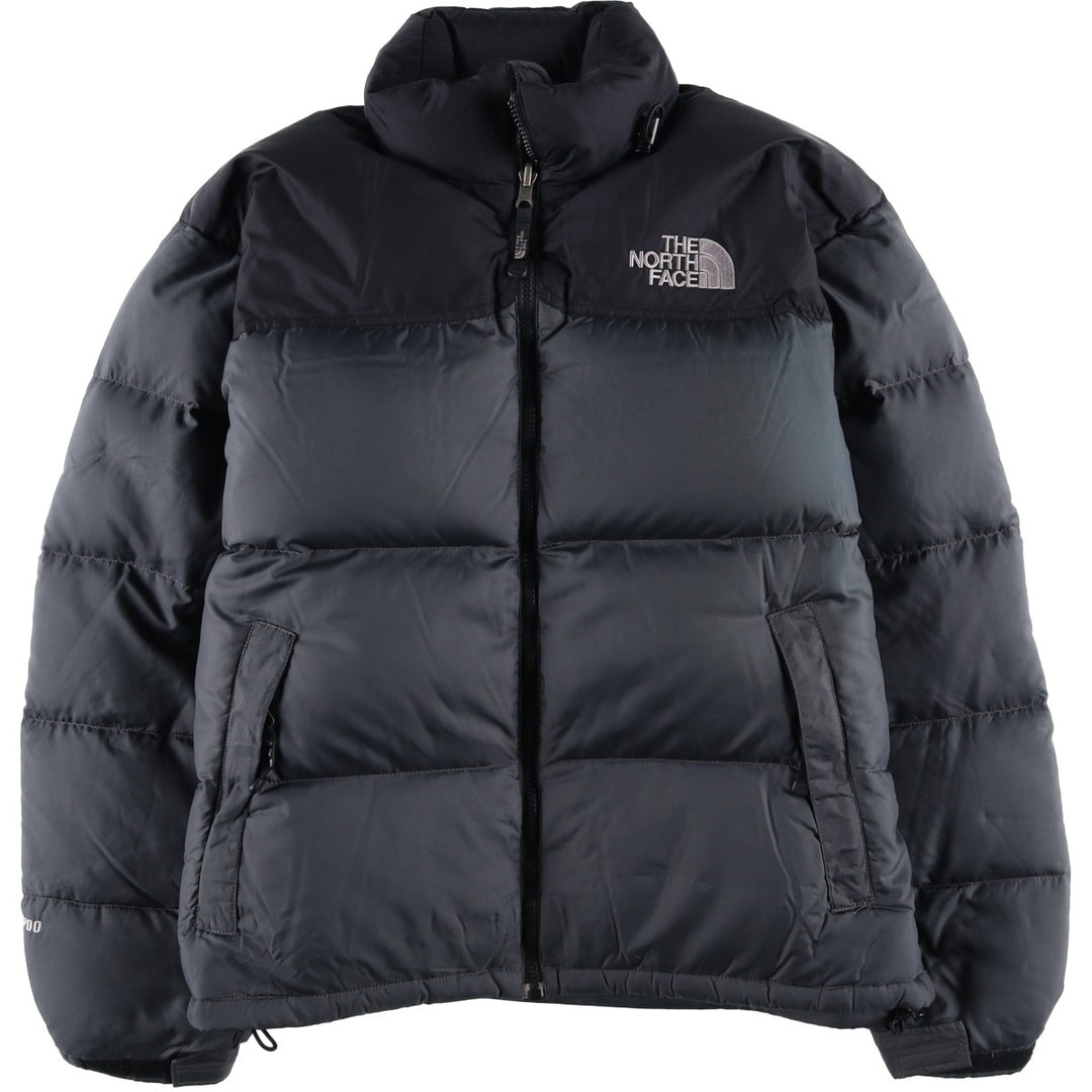 2000'S The North Face Nuptse Jacket, Ripstop 700 Fill Power Goose Down Jacket, Men's Size L Nylon gray type Vintage Second Hand
