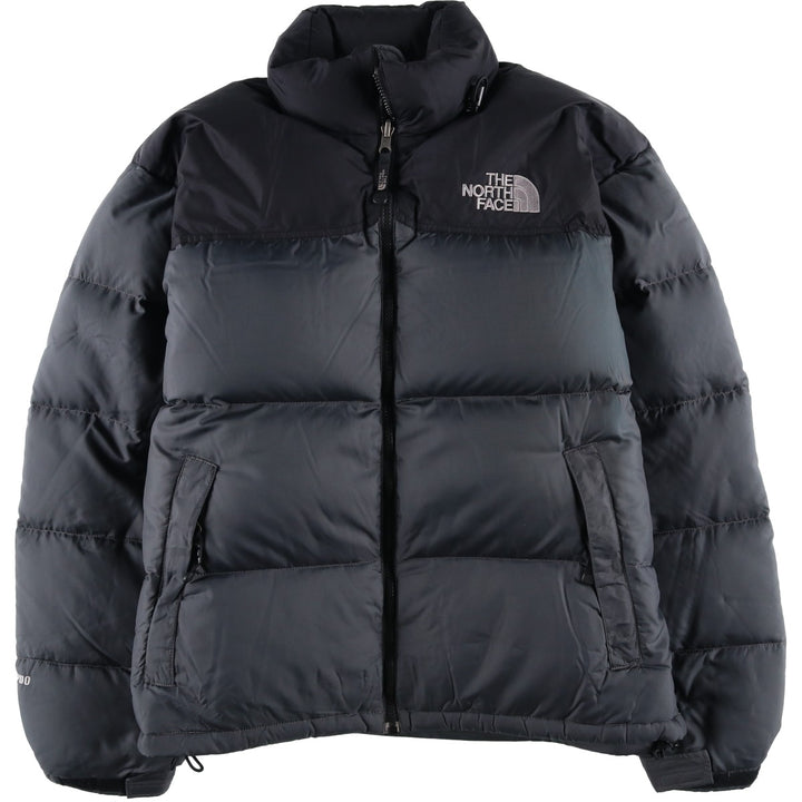 2000'S The North Face Nuptse Jacket, Ripstop 700 Fill Power Goose Down Jacket, Men's Size L Nylon gray type Vintage Second Hand
