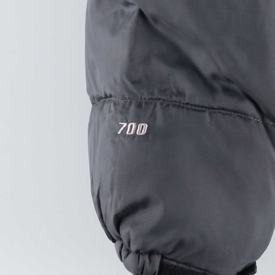 2000'S The North Face Nuptse Jacket, Ripstop 700 Fill Power Goose Down Jacket, Men's Size L Nylon gray type Vintage Second Hand