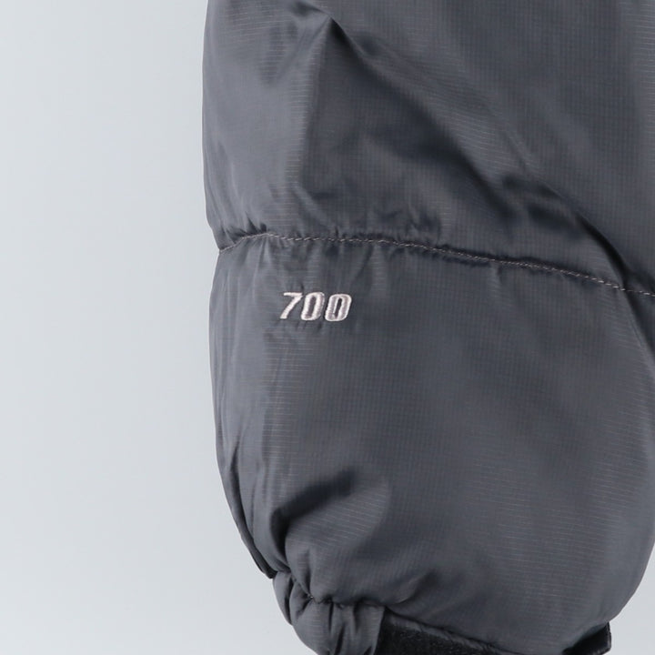 2000'S The North Face Nuptse Jacket, Ripstop 700 Fill Power Goose Down Jacket, Men's Size L Nylon gray type Vintage Second Hand