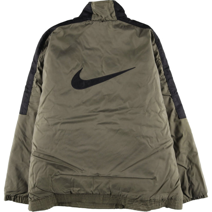 90'S Nike padded half-zip nylon pullover, men's size XL Nylon brown type Vintage Second Hand