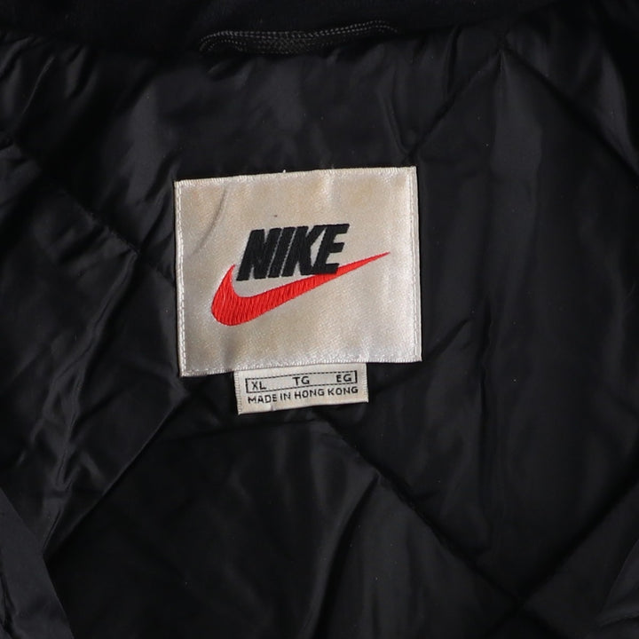 90'S Nike padded half-zip nylon pullover, men's size XL Nylon brown type Vintage Second Hand