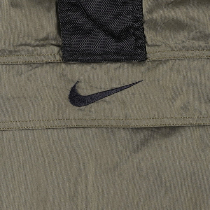 90'S Nike padded half-zip nylon pullover, men's size XL Nylon brown type Vintage Second Hand