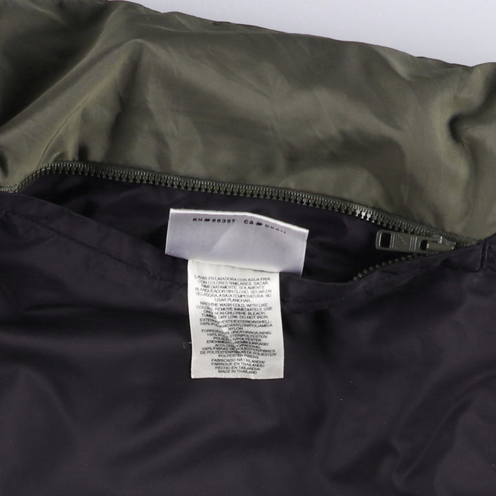 Adidas reversible padded puffer jacket, men's size XL Nylon Khaki type sage green Vintage Second Hand
