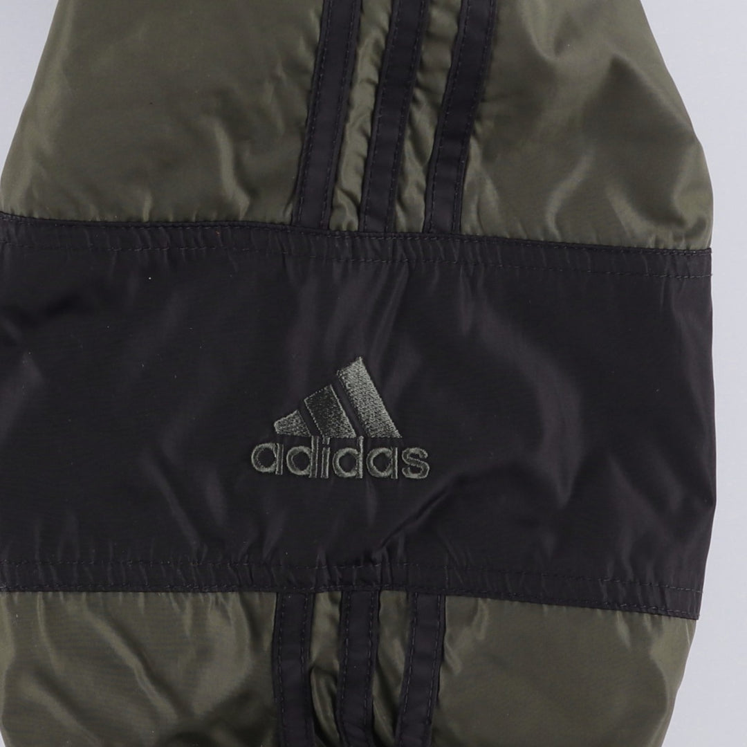 Adidas reversible padded puffer jacket, men's size XL Nylon Khaki type sage green Vintage Second Hand