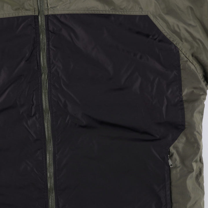 Adidas reversible padded puffer jacket, men's size XL Nylon Khaki type sage green Vintage Second Hand