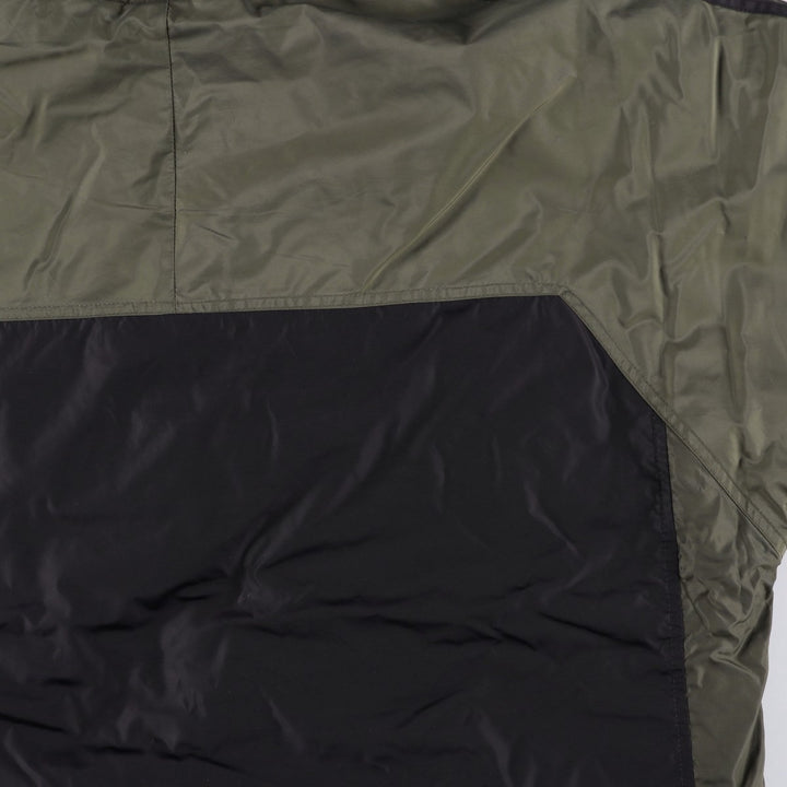 Adidas reversible padded puffer jacket, men's size XL Nylon Khaki type sage green Vintage Second Hand