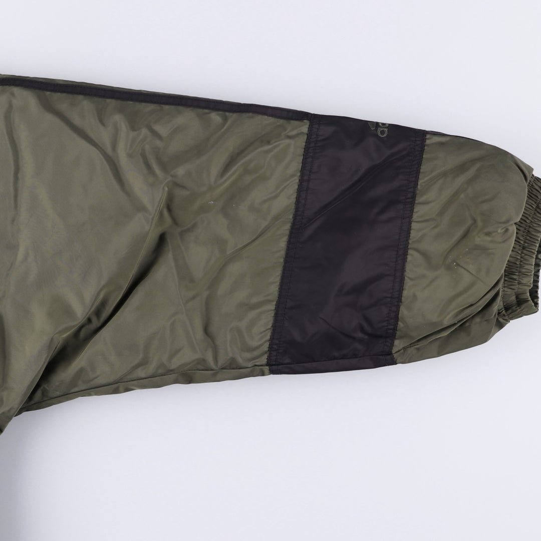 Adidas reversible padded puffer jacket, men's size XL Nylon Khaki type sage green Vintage Second Hand