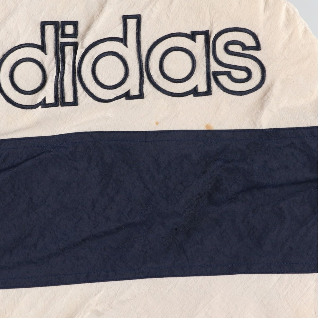 Vintage 80s-90'S Adidas padded puffer jacket, men's size XL Nylon navy blue type Vintage Second Hand