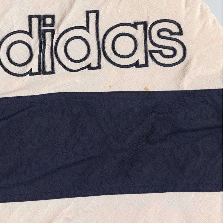 Vintage 80s-90'S Adidas padded puffer jacket, men's size XL Nylon navy blue type Vintage Second Hand