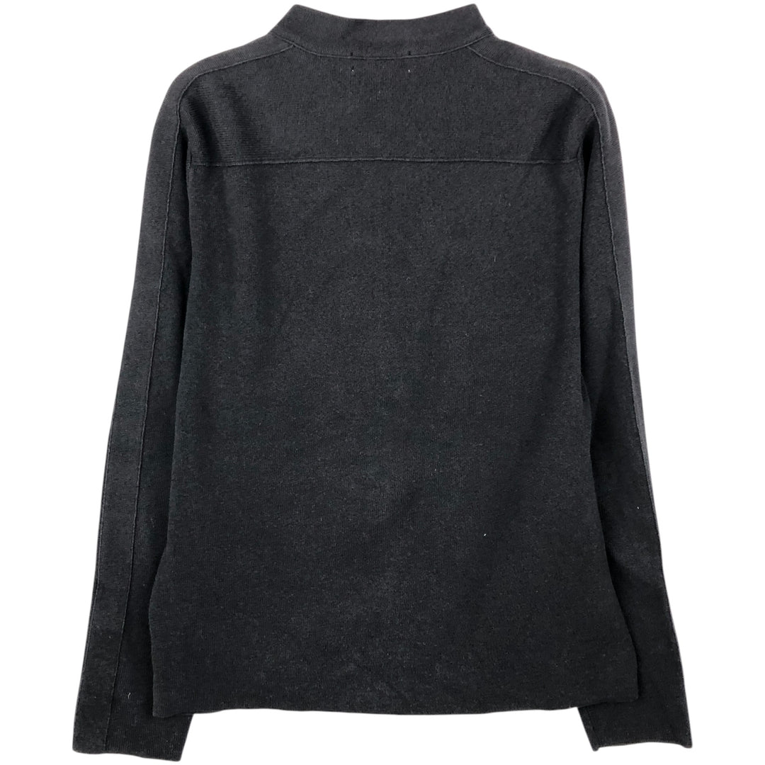 Calvin Klein full-zip sweatshirt, men's size M cotton black type Vintage Second Hand