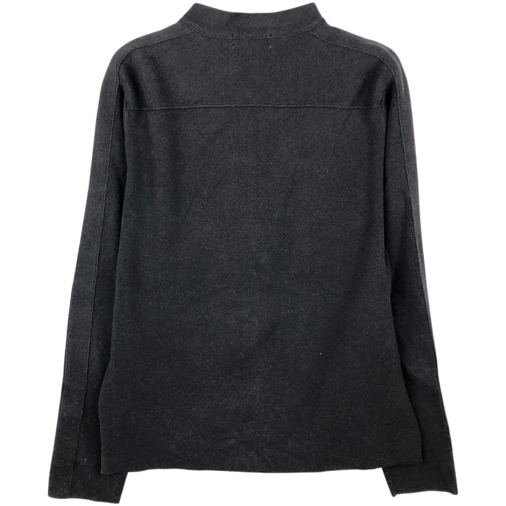 Calvin Klein full-zip sweatshirt, men's size M cotton black type Vintage Second Hand