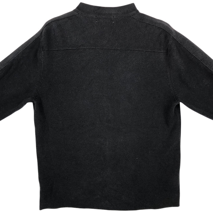Calvin Klein full-zip sweatshirt, men's size M cotton black type Vintage Second Hand