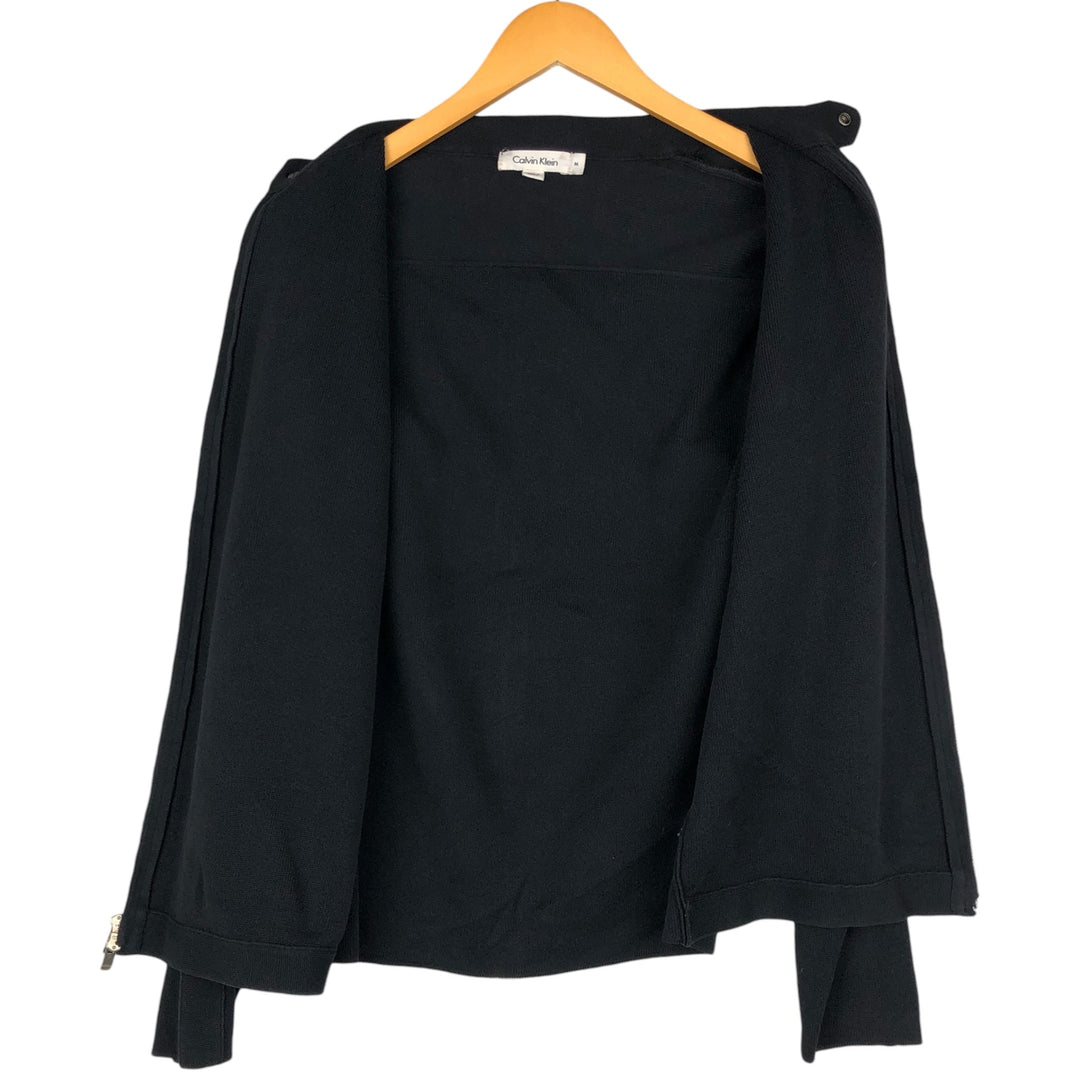 Calvin Klein full-zip sweatshirt, men's size M cotton black type Vintage Second Hand