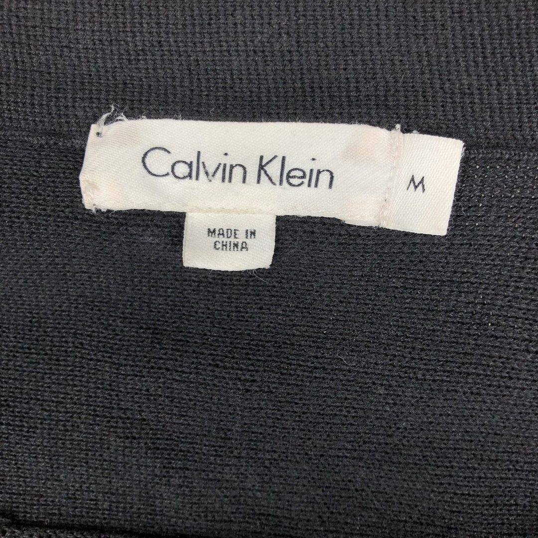 Calvin Klein full-zip sweatshirt, men's size M cotton black type Vintage Second Hand