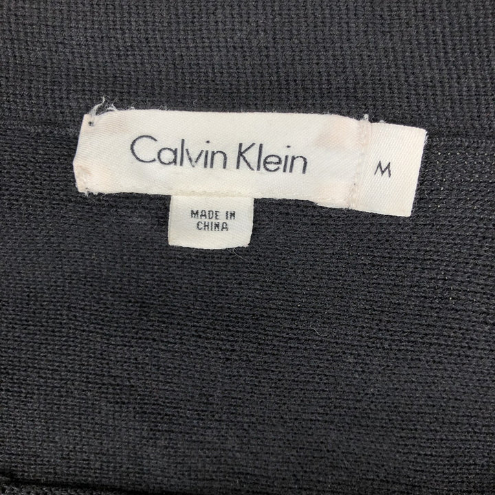 Calvin Klein full-zip sweatshirt, men's size M cotton black type Vintage Second Hand