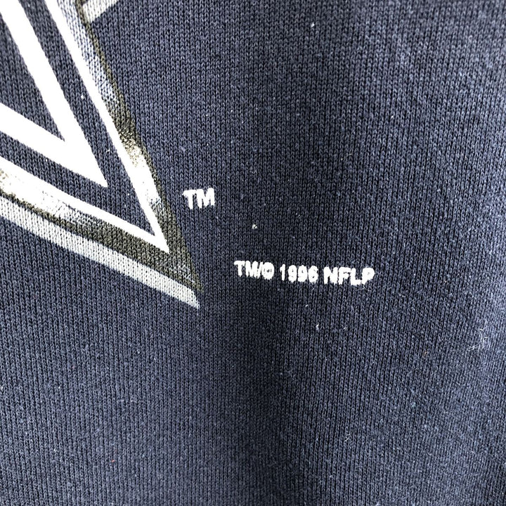 Vintage '90'S Logo Seven NFL Dallas Cowboys Print Sweatshirt, Made in USA, Men's Size XL cotton navy blue type Vintage Second Hand
