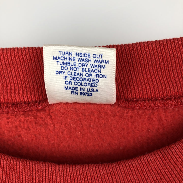 90'S TRENCH NFL San Francisco 49ers Print Sweatshirt, Made in USA, Men's Size L cotton orange type Vintage Second Hand