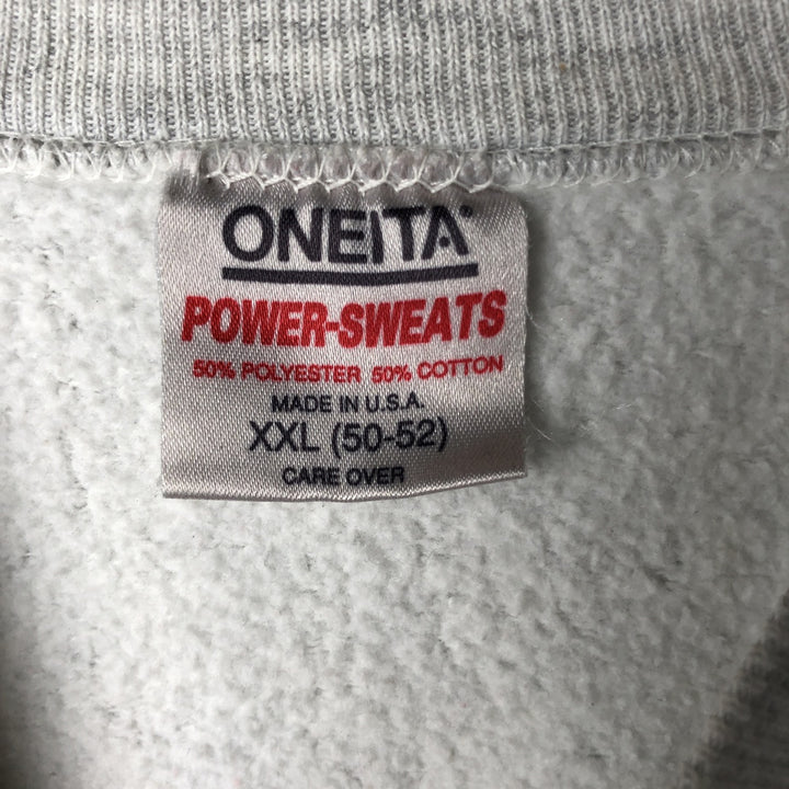 90'S Oneta POWER-SWEATS MLB Minnesota Twins Print Sweatshirt, Made in USA, Men's XXL cotton white type Vintage Second Hand