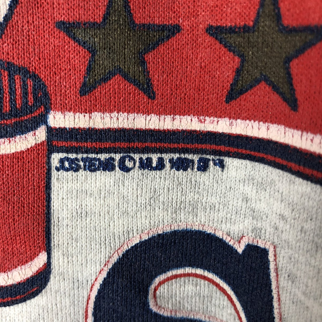 90'S Oneta POWER-SWEATS MLB Minnesota Twins Print Sweatshirt, Made in USA, Men's XXL cotton white type Vintage Second Hand