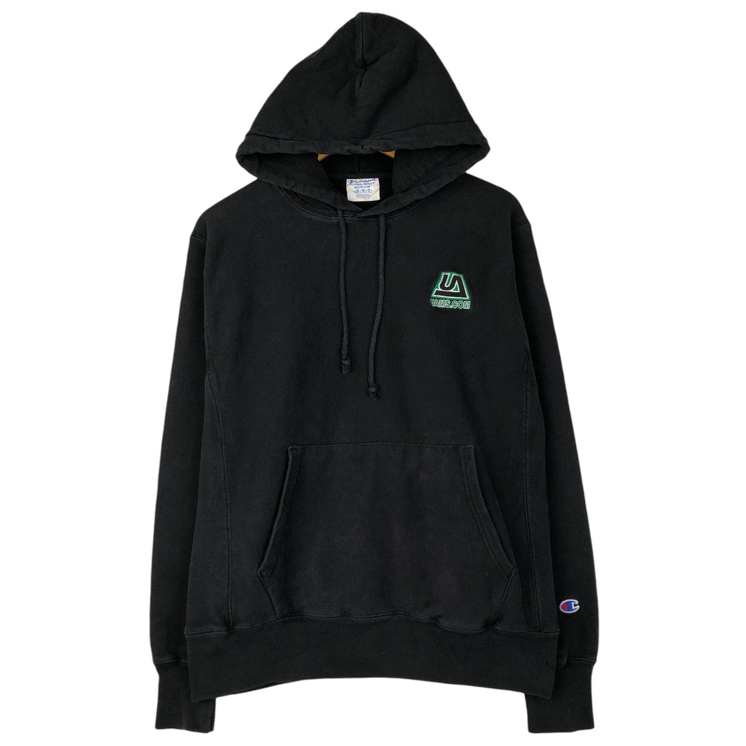 Champion REVERSE WEAVE Advertising Sweat Pullover Hoodie, Men's Size M cotton black type Vintage Second Hand