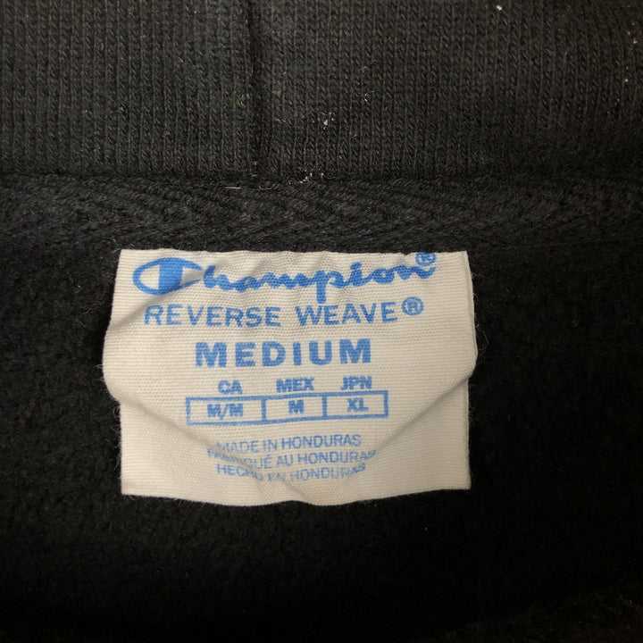 Champion REVERSE WEAVE Advertising Sweat Pullover Hoodie, Men's Size M cotton black type Vintage Second Hand