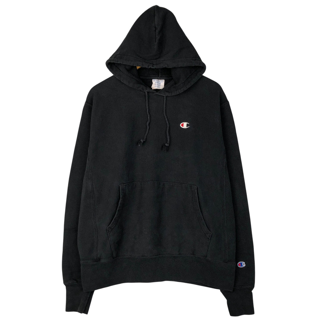 Champion REVERSE WEAVE Reverse Weave Sweat Pullover Hoodie Men's M cotton black type Vintage Second Hand