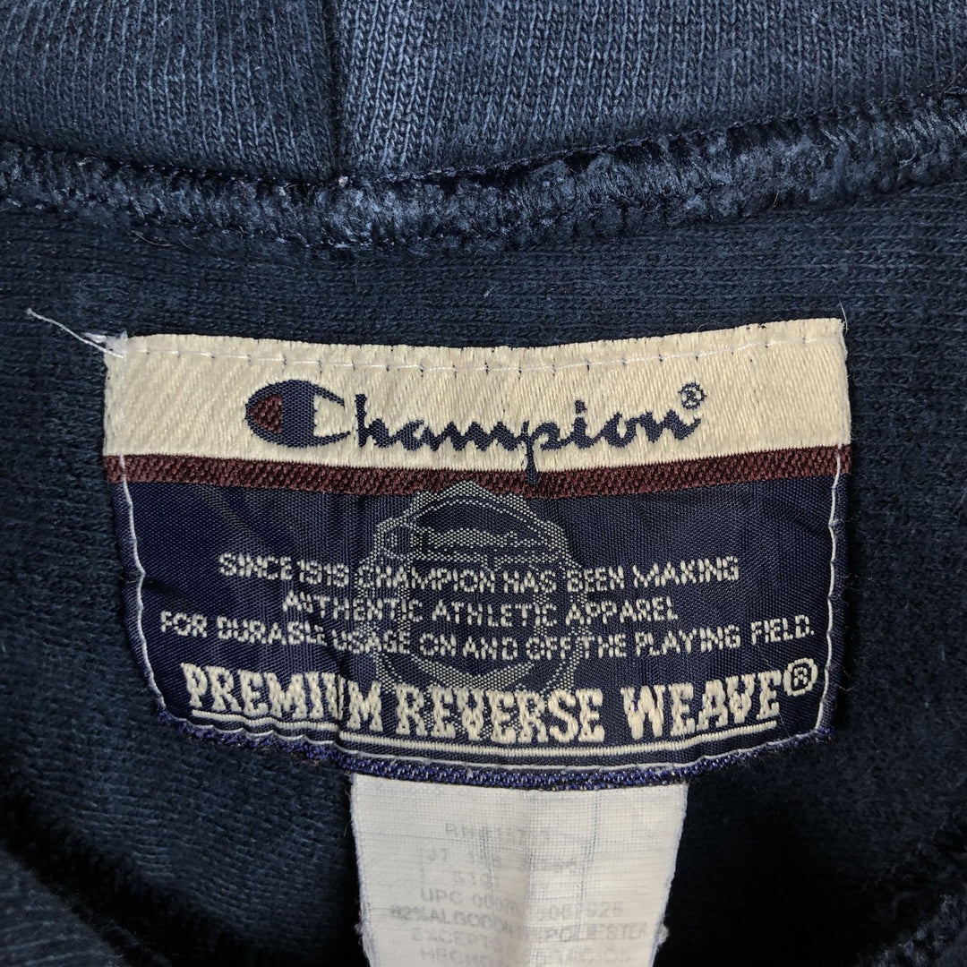 2000'S Champion REVERSE WEAVE Reverse Weave College Sweatshirt Pullover Hoodie, Men's Size Small cotton navy blue type Vintage Second Hand