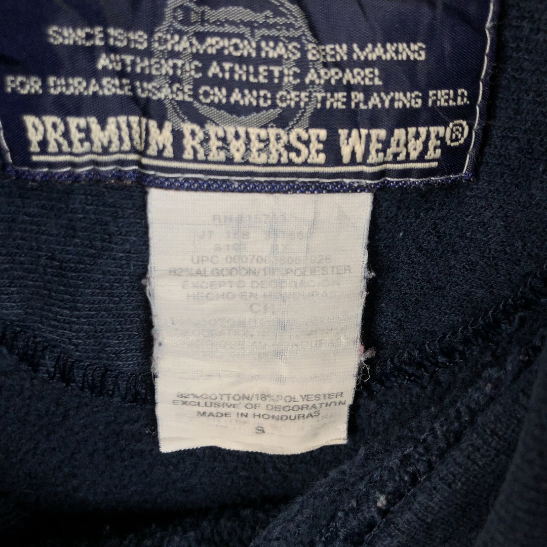 2000'S Champion REVERSE WEAVE Reverse Weave College Sweatshirt Pullover Hoodie, Men's Size Small cotton navy blue type Vintage Second Hand