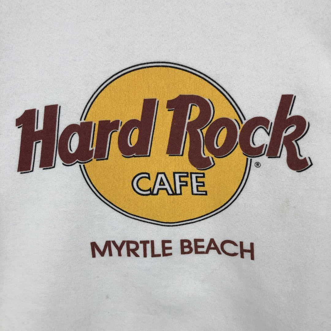 HARD ROCK CAFE Advertising Sweatshirt, Made in USA, Men's XL polyester white type Vintage Second Hand